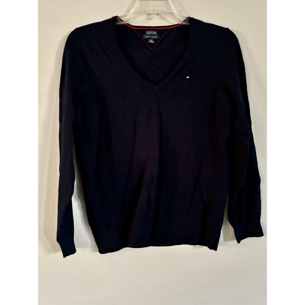 Tommy Hilfiger Women's Navy Blue Pullover Sweater Size: Large‎